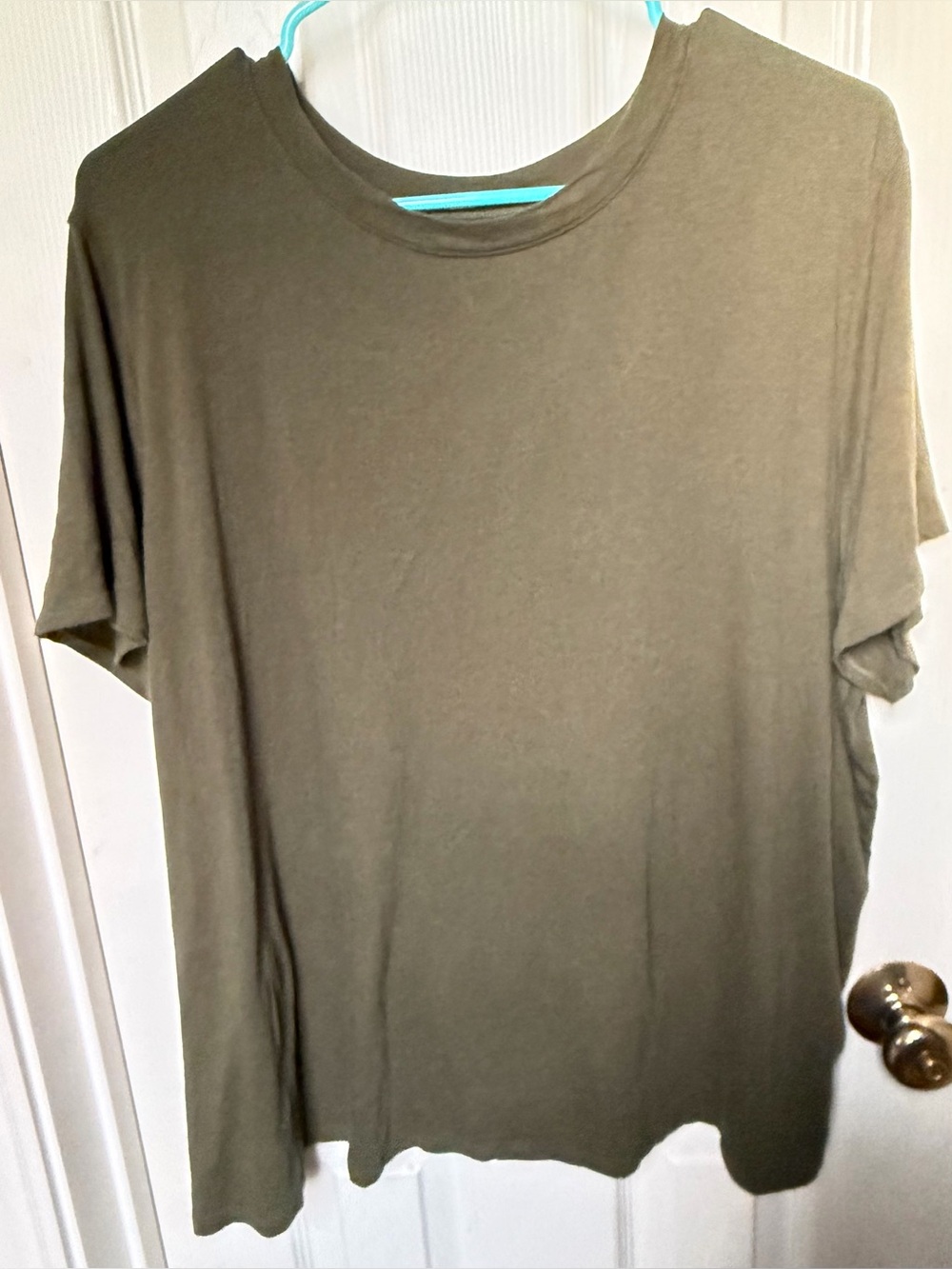 A New Day Classic Crew Neck T‑Shirt - Olive Green